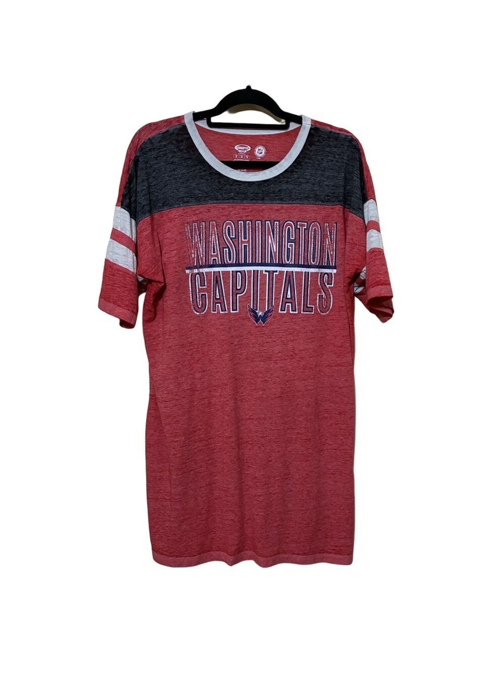Washington Capitals Women’s XL Red NHL Concepts Pajama Shirt Short Sleeve PJ